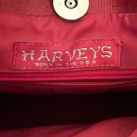 HARVEYS Seatbelt Bag Top Handle Small Tote Purse in Cherry Red - Picture 7 of 9